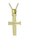 Herren Gold Kreuz 14K