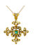 Gold Byzantine Cross 18K