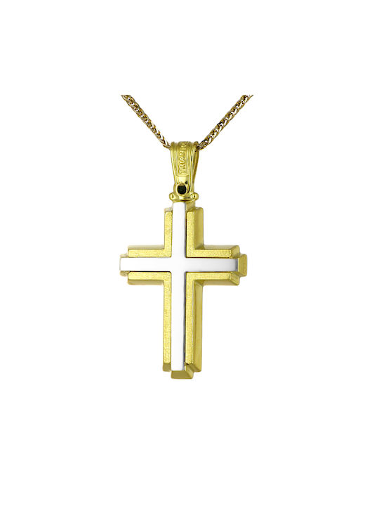 Herren Gold Kreuz 14K