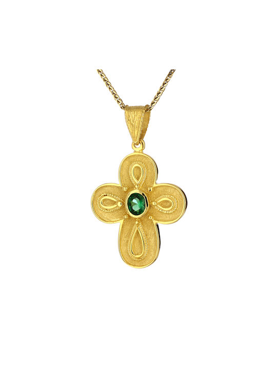 Damen Gold Kreuz 18K