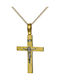 Men's Gold Cross 14K with the Crucified