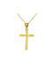 Women's Gold Cross 9K with Chain