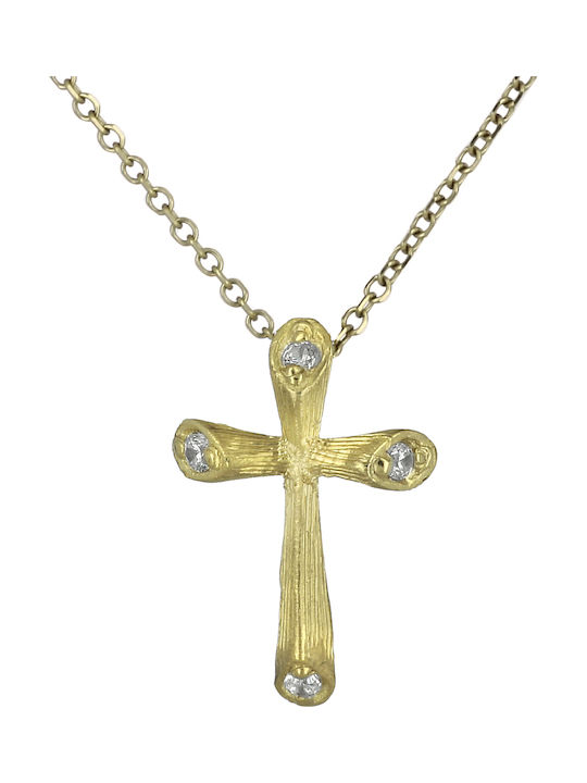 Femeiesc Aur Cruce 14K