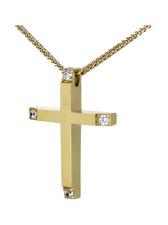 Femeiesc Aur Cruce 14K