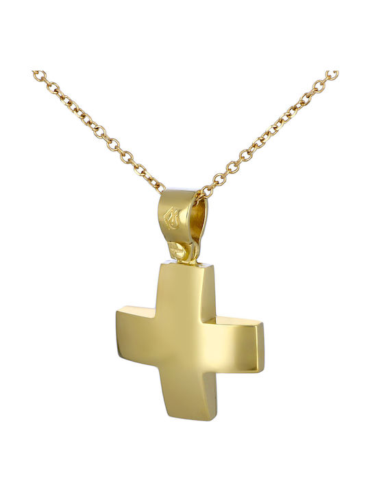 Men's Gold Cross 14K