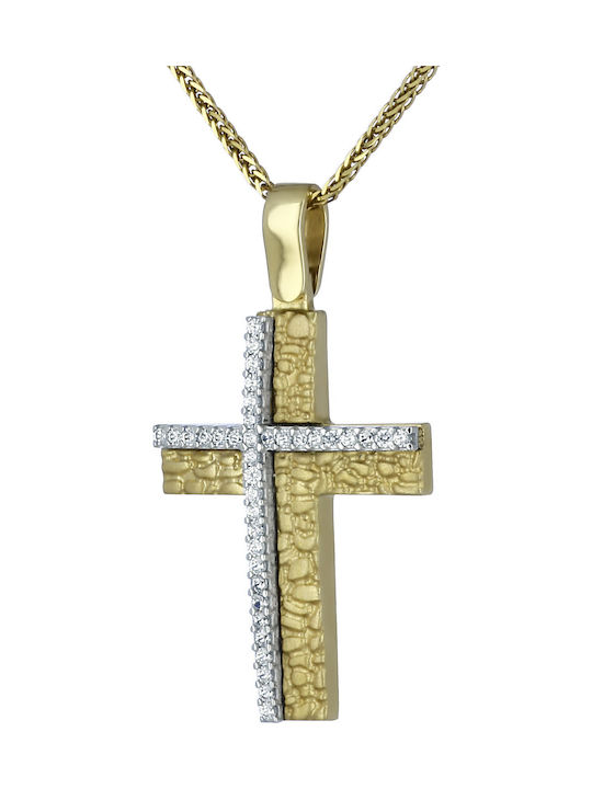 Femeiesc Aur Cruce 14K