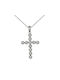 White Gold Cross 14K