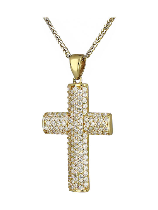 Damen Gold Kreuz 14K