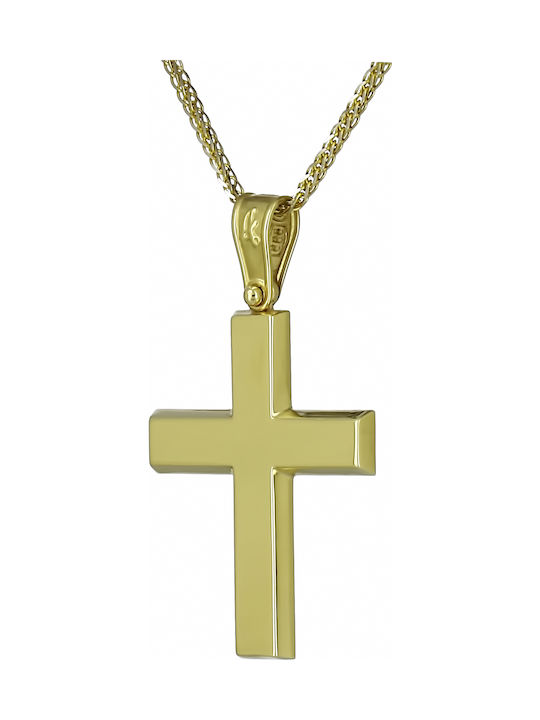 Herren Gold Kreuz 14K