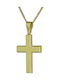 Herren Gold Kreuz 14K