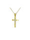 Damen Gold Kreuz 14K