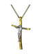 Men's Gold Cross 14K with the Crucified