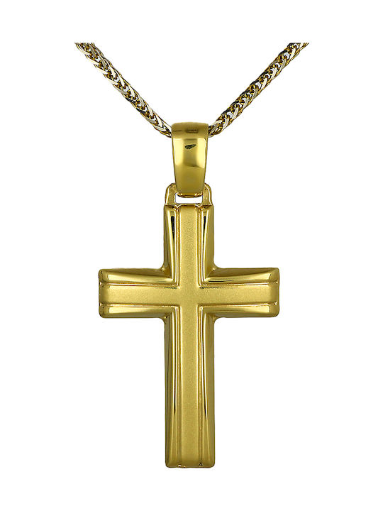 Herren Gold Kreuz 14K