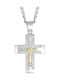 Verorama Men's Cross with the Crucified from Silver with Chain