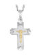 Men's Cross with the Crucified from Silver with Chain