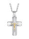 Men's Cross with the Crucified from Silver with Chain