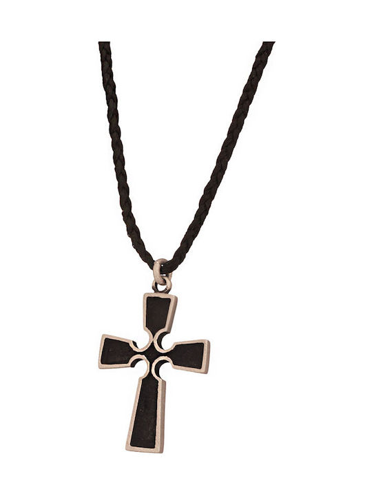 Men's Cross from Silver with Cord