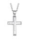 Herren Kreuz aus Silber mit Kette