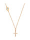 Abadianakis Women's Gold Cross 14K with Chain
