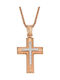 Women's Rose Gold Cross 14K with Chain