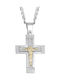 Men's Cross with the Crucified from Silver with Chain