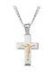 Men's Cross with the Crucified from Silver with Chain