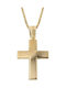 Herren Gold Kreuz 14K mit Kette