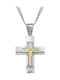 Men's Cross with the Crucified from Silver with Chain