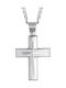 Herren Kreuz aus Silber mit Kette