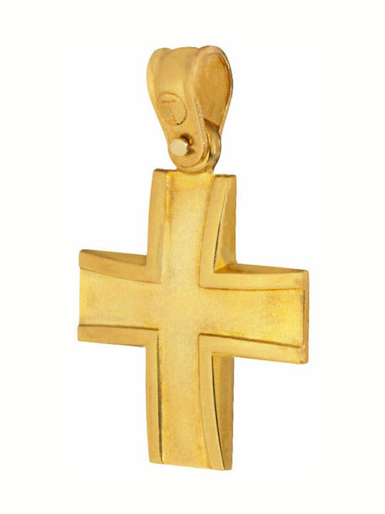 Abadianakis Мъжки Златен Кръст 14K