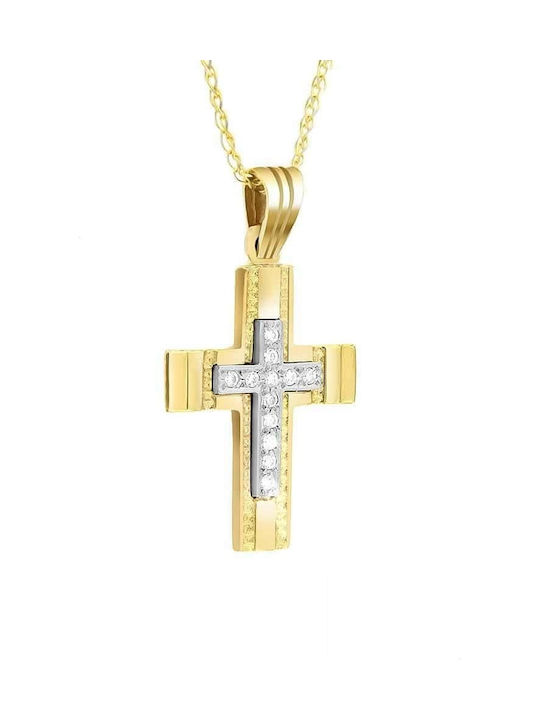 Femeiesc Aur Cruce 14K