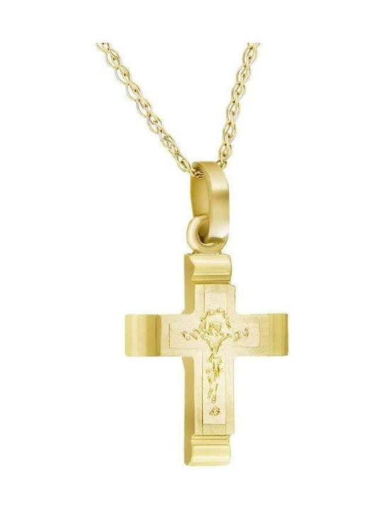 Men's Gold Cross 14K with the Crucified