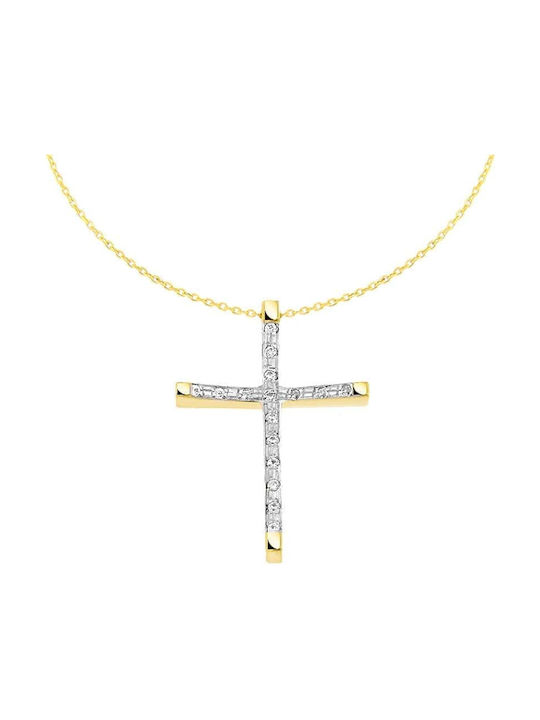 Femeiesc Aur Cruce 14K