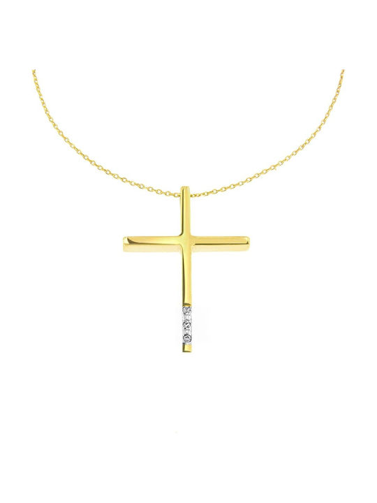 Femeiesc Aur Cruce 14K