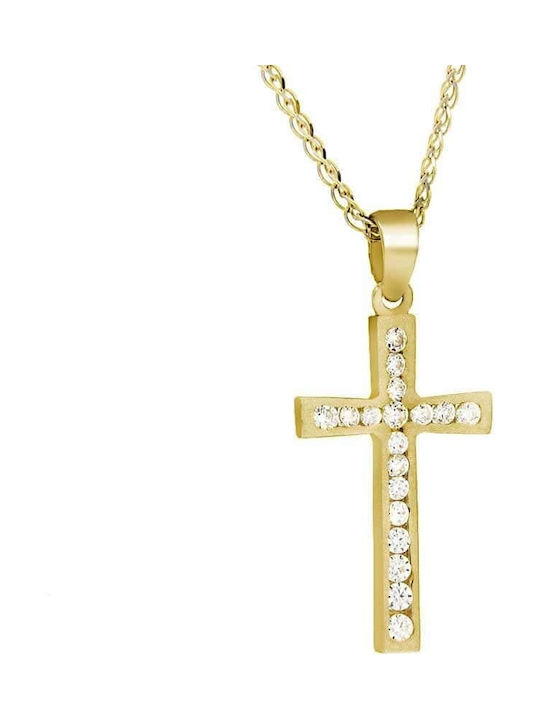 Femeiesc Aur Cruce 14K