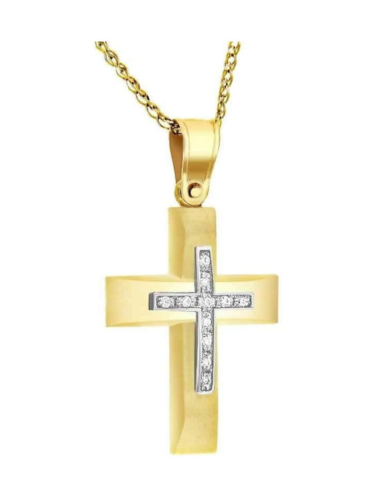 Femeiesc Aur Cruce 14K