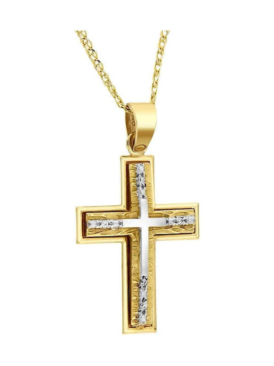 Femeiesc Aur Cruce 14K