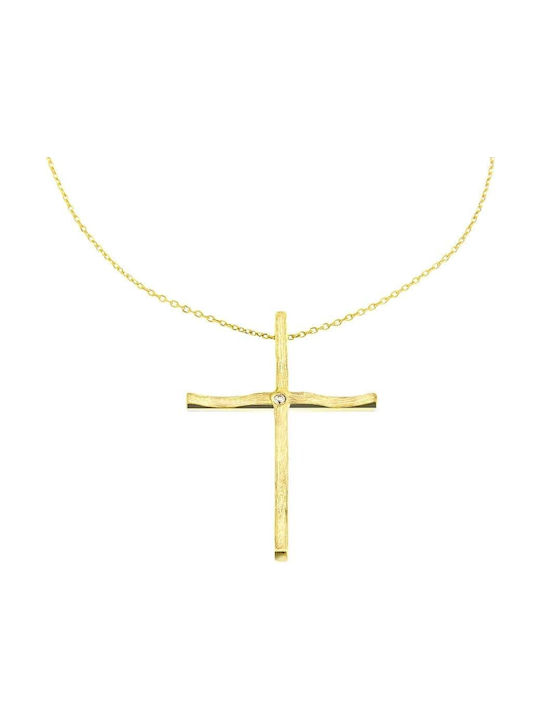 Femeiesc Aur Cruce 14K