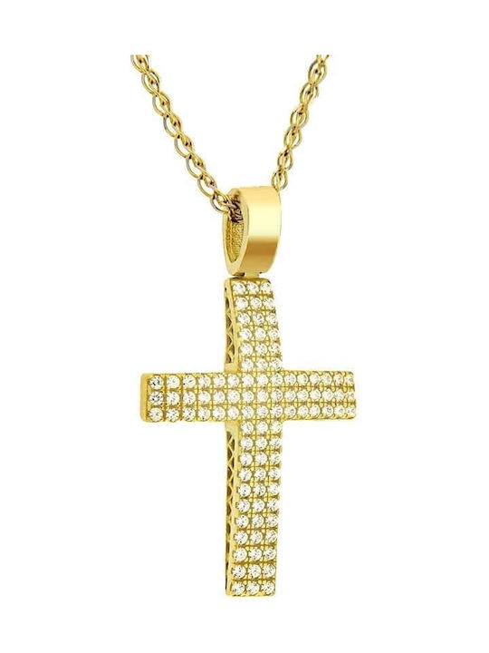 Femeiesc Aur Cruce 14K