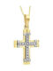 Femeiesc Aur Cruce 14K