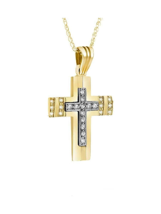 Femeiesc Aur Cruce 14K