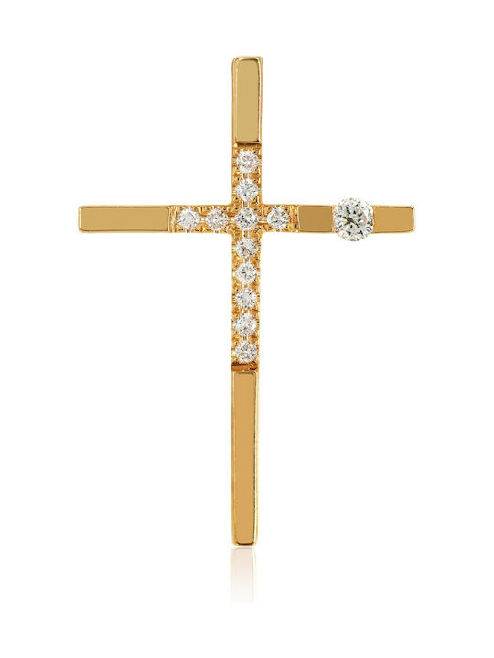 Damen Gold Kreuz 18K