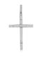 Women's White Gold Cross 18K