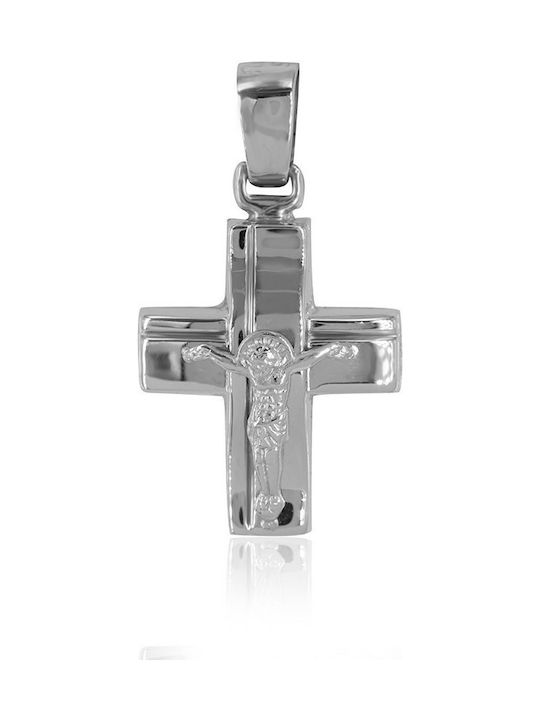 White Gold Cross 14K