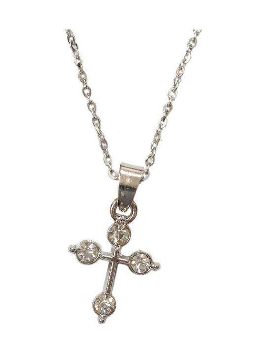Kreuz aus Silber mit Kette
