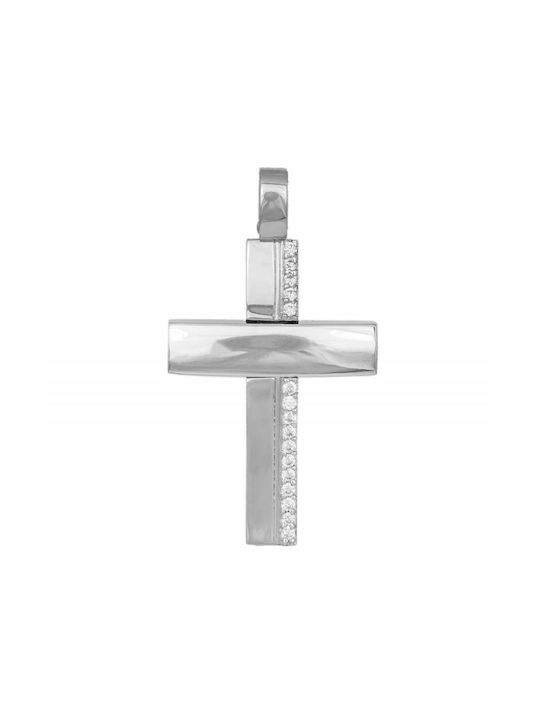 Women's White Gold Cross 14K