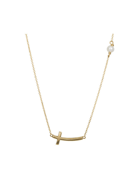 Gold Cross 14K with Chain