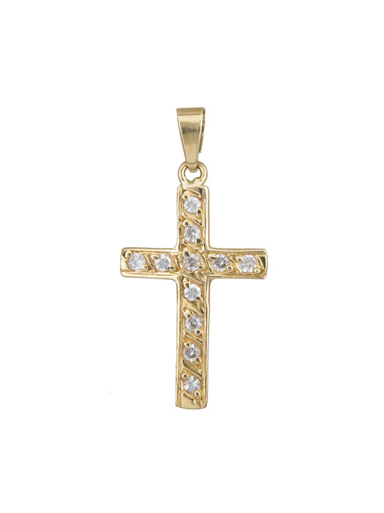 Femeiesc Aur Cruce 14K