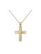 Men's Gold Cross 9K with Chain