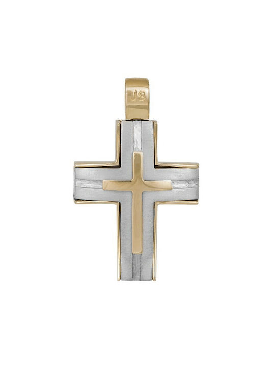 Herren Gold Kreuz 18K